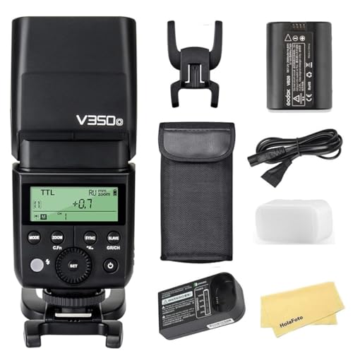 Godox V350O Blitz-Speedlite für Olympus Panasonic mit 7.2V/2000mAh Lithium-Ionen-Akku,2.4G Kabellos,500 Blitze mit Voller Leistung,0.1s-1.7s Wiederaufladezeit,TTL-Blitzgerät für Olympus Panasonic Godox V350O Blitz-Speedlite für Olympus Panasonic mit 7.2V/2000mAh Lithium-Ionen-Akku,2.4G Kabellos,500 Blitze mit Voller Leistung,0.1s-1.7s Wiederaufladezeit,TTL-Blitzgerät für Olympus Panasonic von GODOX