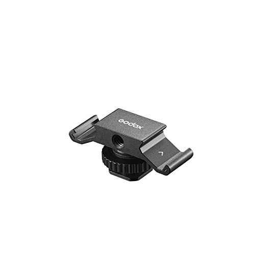 Godox VSM-H02 Doppel-Kaltschuh, Erweiterungshalterung mit 2 Gewindelöchern, kompatibel mit Kameras, Stativen, LED-Licht Godox LED6R, Mikrofon usw. Godox VSM-H02 Doppel-Kaltschuh, Erweiterungshalterung mit 2 Gewindelöchern, kompatibel mit Kameras, Stativen, LED-Licht Godox LED6R, Mikrofon usw. von Godox