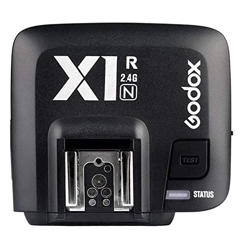 Godox X1R-N 2,4 G kabelloser Empfänger Blitzauslöser Einzelempfänger für Nikon DSLR-Kamera (X1R-N-Empfänger) von GODOX