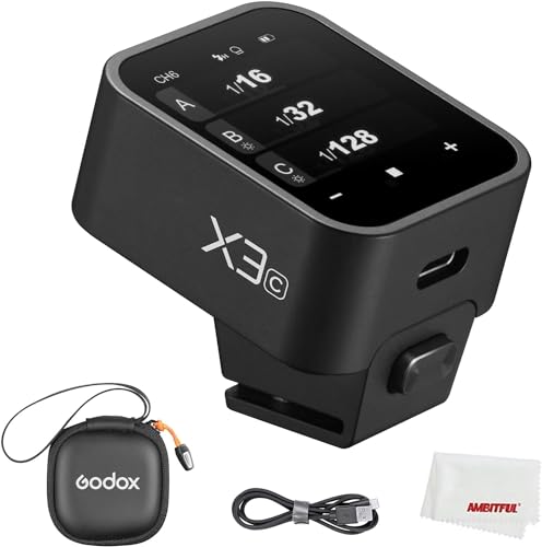 Godox X3C X3-C X3 C TTL Wireless Flash Trigger für Canon, 2.4GHz Wireless System, High-Definition LED Bildschirm, eingebaute Lithium Batterie für Canon EOS Kameras Godox X3C X3-C X3 C TTL Wireless Flash Trigger für Canon, 2.4GHz Wireless System, High-Definition LED Bildschirm, eingebaute Lithium Batterie für Canon EOS Kameras von Godox