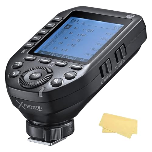 Godox XproII F Flash Trigger Kamera Wireless Blitzauslöser LCD Display Sender,Drahtloser Blitzauslöser TTL Sender 2,4 G HSS 1/8000S Bluetooth Verbindung für Fuji DSLR Kameras Godox XproII F Flash Trigger Kamera Wireless Blitzauslöser LCD Display Sender,Drahtloser Blitzauslöser TTL Sender 2,4 G HSS 1/8000S Bluetooth Verbindung für Fuji DSLR Kameras von GODOX