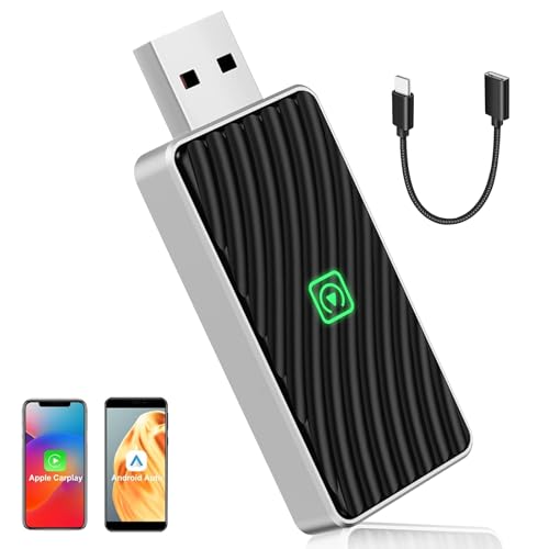 GOEDCH Kabelloser Bluetooth Audio-Empfänger: 2 in 1 Wireless Carplay Adapter Für CarPlay/Android Auto,5,0 GHz WiFi,Keine Verzögerung,CarPlay Wireless Adapter,Konvertieren von kabelgebunden zu kabellos GOEDCH Kabelloser Bluetooth Audio-Empfänger: 2 in 1 Wireless Carplay Adapter Für CarPlay/Android Auto,5,0 GHz WiFi,Keine Verzögerung,CarPlay Wireless Adapter,Konvertieren von kabelgebunden zu kabellos von GOEDCH