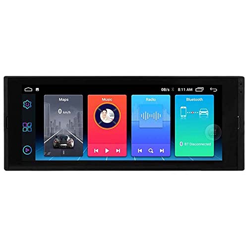 Single DIN Auto Android Multimedia Player 6,9 Zoll Touchscreen Bluetooth Autoradio Stereo Video GPS WiFi Universal 1din Autoradio mit Carplay Modul von GOFORJUMP