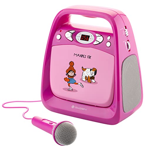 GoGEN Karaoke CD-Player I Maxipes I Bluetooth I USB Port I Karaokemikrofon I Kopfhöreranschluss I Karaokeplayer I Pink von GOGEN