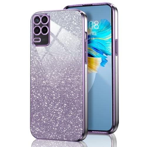 GOGME Glitter Hülle für Oppo A74 5G / A54 5G, Galvanisierter Rahmen TPU Handyhülle Funkeln/Transparent Stoßfest Kratzfest Schutzhülle. Lila GOGME Glitter Hülle für Oppo A74 5G / A54 5G, Galvanisierter Rahmen TPU Handyhülle Funkeln/Transparent Stoßfest Kratzfest Schutzhülle. Lila von GOGME