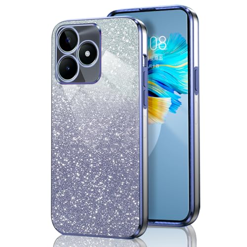 GOGME Glitter Hülle für Realme C51 / Realme Note 50 / Realme C53, Galvanisierter Rahmen TPU Handyhülle Funkeln/Transparent Stoßfest Kratzfest Schutzhülle. Blau GOGME Glitter Hülle für Realme C51 / Realme Note 50 / Realme C53, Galvanisierter Rahmen TPU Handyhülle Funkeln/Transparent Stoßfest Kratzfest Schutzhülle. Blau von GOGME