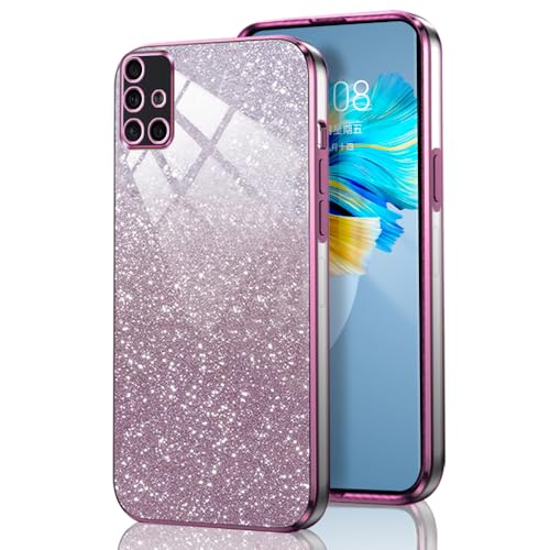 GOGME Glitter Hülle für Samsung Galaxy A51, Galvanisierter Rahmen TPU Handyhülle Funkeln/Transparent Stoßfest Kratzfest Schutzhülle. Rosa GOGME Glitter Hülle für Samsung Galaxy A51, Galvanisierter Rahmen TPU Handyhülle Funkeln/Transparent Stoßfest Kratzfest Schutzhülle. Rosa von GOGME