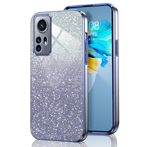 GOGME Glitter Hülle für Xiaomi 12 / 12X / 12S, Galvanisierter Rahmen TPU Handyhülle Funkeln/Transparent Stoßfest Kratzfest Schutzhülle. Blau GOGME Glitter Hülle für Xiaomi 12 / 12X / 12S, Galvanisierter Rahmen TPU Handyhülle Funkeln/Transparent Stoßfest Kratzfest Schutzhülle. Blau von GOGME