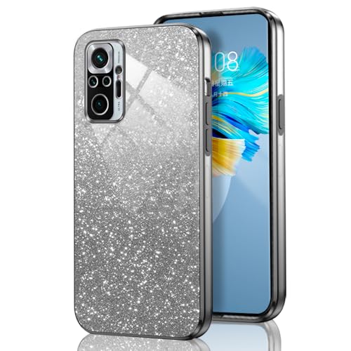 GOGME Glitter Hülle für Xiaomi Redmi Note 10 Pro 4G, Galvanisierter Rahmen TPU Handyhülle Funkeln/Transparent Stoßfest Kratzfest Schutzhülle. Schwarz GOGME Glitter Hülle für Xiaomi Redmi Note 10 Pro 4G, Galvanisierter Rahmen TPU Handyhülle Funkeln/Transparent Stoßfest Kratzfest Schutzhülle. Schwarz von GOGME