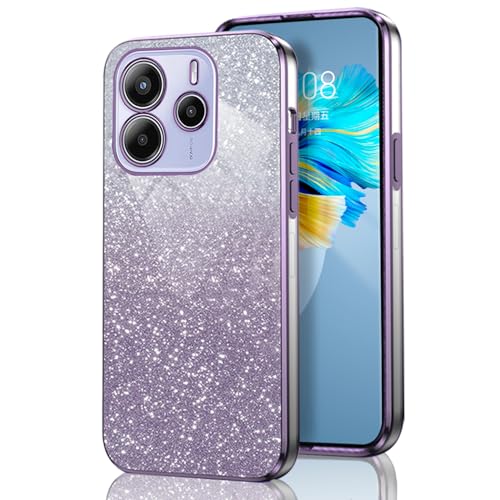 GOGME Glitter Hülle für Xiaomi Redmi Note 14 5G (Not for 4G), Galvanisierter Rahmen TPU Handyhülle Funkeln/Transparent Stoßfest Kratzfest Schutzhülle. Lila GOGME Glitter Hülle für Xiaomi Redmi Note 14 5G (Not for 4G), Galvanisierter Rahmen TPU Handyhülle Funkeln/Transparent Stoßfest Kratzfest Schutzhülle. Lila von GOGME