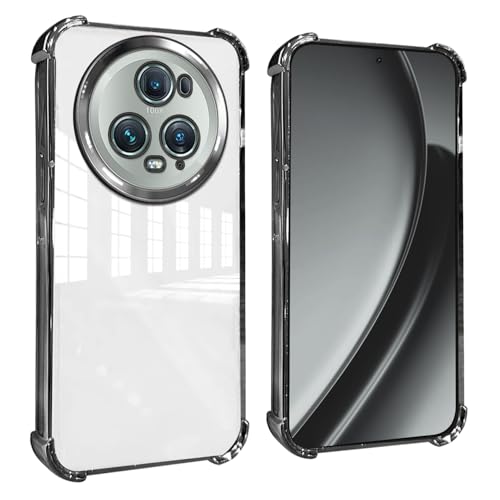 GOGME Hülle für Huawei Honor Magic 5 Pro / Magic5 Pro Verstärkte Ecken Handyhülle mit Kamerafolie Schutzhülle/TPU Kratzfest Stoßfest Weich Transparent Design - Schwarz GOGME Hülle für Huawei Honor Magic 5 Pro / Magic5 Pro Verstärkte Ecken Handyhülle mit Kamerafolie Schutzhülle/TPU Kratzfest Stoßfest Weich Transparent Design - Schwarz von GOGME