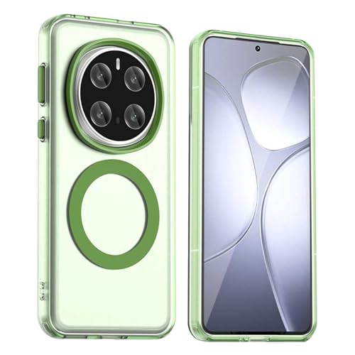 GOGME Hülle für Huawei Honor Magic 7 Pro / Magic7 Pro, Kompatibel mit MagSafe, Anti-Scratch PC + TPU Schutzhülle, Transluzente Matt Rückseite Dünn Stoßfest Handyhülle - Grün GOGME Hülle für Huawei Honor Magic 7 Pro / Magic7 Pro, Kompatibel mit MagSafe, Anti-Scratch PC + TPU Schutzhülle, Transluzente Matt Rückseite Dünn Stoßfest Handyhülle - Grün von GOGME