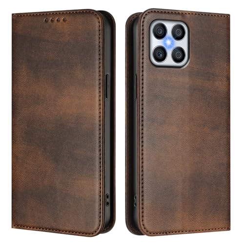 GOGME Hülle für Huawei Honor X8 4G, Premium Leder Handyhülle mit RFID-Schutz, Brieftasche Schutzhülle mit Kartenfächern und Ständer - Braun GOGME Hülle für Huawei Honor X8 4G, Premium Leder Handyhülle mit RFID-Schutz, Brieftasche Schutzhülle mit Kartenfächern und Ständer - Braun von GOGME