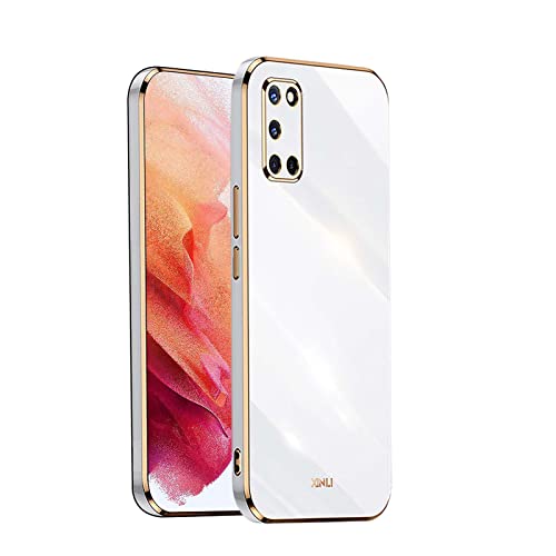 GOGME Hülle für Oppo A52 / A72 / A92, Premium Qualität Ultradünn Weiche Galvanisieren von TPU Handyhülle, Silikon TPU Schock-Absorption Schutzhülle Case. Weiß von GOGME