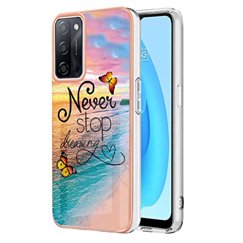 GOGME Hülle für Oppo A54s / Oppo A16 / Oppo A16s, Ultra Dünn Elegantes Muster Matt Weich Silikon Handyhülle Schlank TPU Bumper Handytasche Flexible Schutzhülle Soft Gummi Cover, Schmetterlingstraum von GOGME