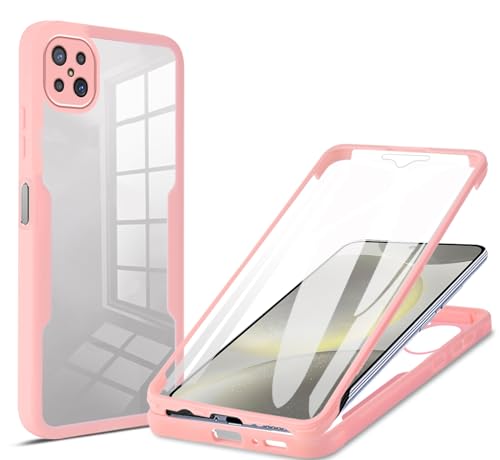 GOGME Hülle für Oppo Reno 4Z(Reno4 Z) 5G - Mit Bildschirmschutz, Stoßfeste Handyhülle, Fallfeste Schutzhülle, Kratzfestes Stilvolles Bumper-Design, Rosa von GOGME