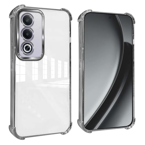 GOGME Hülle für Realme 14T 5G Verstärkte Ecken Handyhülle mit Kamerafolie Schutzhülle/TPU Kratzfest Stoßfest Weich Transparent Design - Silber GOGME Hülle für Realme 14T 5G Verstärkte Ecken Handyhülle mit Kamerafolie Schutzhülle/TPU Kratzfest Stoßfest Weich Transparent Design - Silber von GOGME