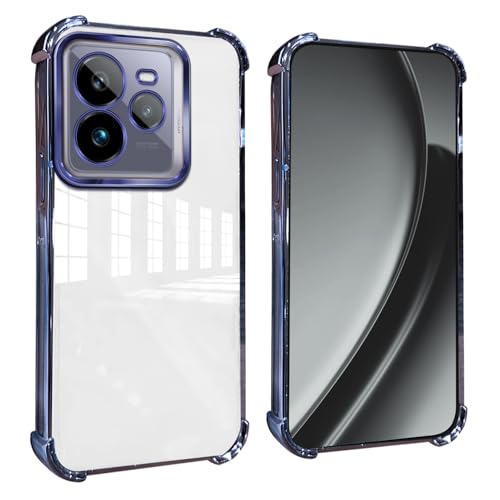 GOGME Hülle für Realme GT7 Pro/GT 7 Pro Verstärkte Ecken Handyhülle mit Kamerafolie Schutzhülle/TPU Kratzfest Stoßfest Weich Transparent Design - Blau GOGME Hülle für Realme GT7 Pro/GT 7 Pro Verstärkte Ecken Handyhülle mit Kamerafolie Schutzhülle/TPU Kratzfest Stoßfest Weich Transparent Design - Blau von GOGME