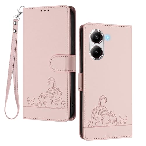 GOGME Hülle für Xiaomi Poco X7 Pro 5G - Süße Katze Geprägtes Leder Wallet Stoßfest Handyhülle Schutzhülle mit Kartenfächern/RFID Blockierung/Standfunktion, Roségold GOGME Hülle für Xiaomi Poco X7 Pro 5G - Süße Katze Geprägtes Leder Wallet Stoßfest Handyhülle Schutzhülle mit Kartenfächern/RFID Blockierung/Standfunktion, Roségold von GOGME
