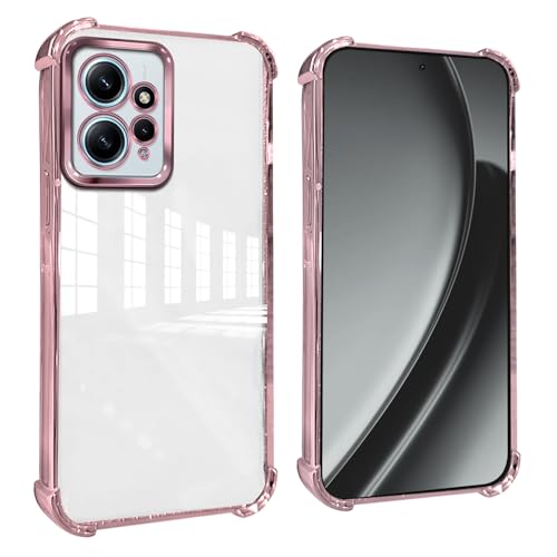GOGME Hülle für Xiaomi Redmi Note 12 4G Verstärkte Ecken Handyhülle mit Kamerafolie Schutzhülle/TPU Kratzfest Stoßfest Weich Transparent Design - Rot GOGME Hülle für Xiaomi Redmi Note 12 4G Verstärkte Ecken Handyhülle mit Kamerafolie Schutzhülle/TPU Kratzfest Stoßfest Weich Transparent Design - Rot von GOGME