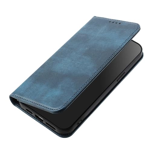 GOGME Hülle für Xiaomi Redmi Note 13 4G, Premium Leder Handyhülle mit RFID-Schutz, Brieftasche Schutzhülle mit Kartenfächern und Ständer - Blau GOGME Hülle für Xiaomi Redmi Note 13 4G, Premium Leder Handyhülle mit RFID-Schutz, Brieftasche Schutzhülle mit Kartenfächern und Ständer - Blau von GOGME