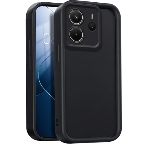 GOGME Hülle für Xiaomi Redmi Note 14 4G (Not for 5G) Cover, Ultradünnen Weiches Silikon TPU Schutzhülle, Staubschutz Robuste Handyhülle - Schwarz von GOGME