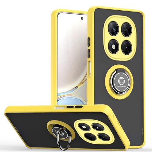 GOGME Hülle für Xiaomi Redmi Note 14 Pro 5G / Poco X7 5G, Weiches TPU + Anti-Scratch PC Case, Handyhülle Schutzhülle mit Ringhalter - Gelb GOGME Hülle für Xiaomi Redmi Note 14 Pro 5G / Poco X7 5G, Weiches TPU + Anti-Scratch PC Case, Handyhülle Schutzhülle mit Ringhalter - Gelb von GOGME