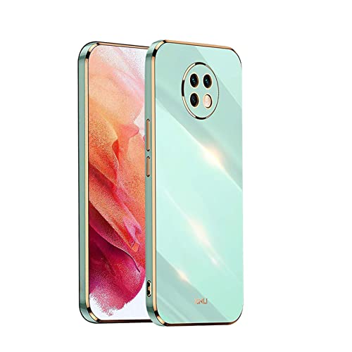 GOGME Hülle für Xiaomi Redmi Note 9T 5G, Premium Qualität Ultradünn Weiche Galvanisieren von TPU Handyhülle, Silikon TPU Schock-Absorption Schutzhülle Case. Grün von GOGME