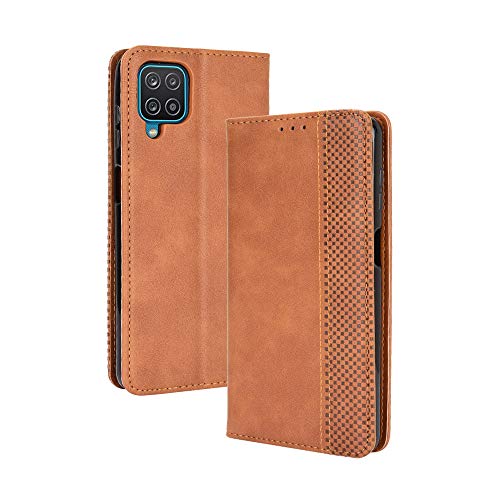 GOGME Leder Hülle für Samsung Galaxy A12 / M12 Hülle, Premium PU/TPU Leder Folio Hülle Schutzhülle Handyhülle, Flip Case Klapphülle Lederhülle mit Standfunktion & Kartensteckplätzen, Brown GOGME Leder Hülle für Samsung Galaxy A12 / M12 Hülle, Premium PU/TPU Leder Folio Hülle Schutzhülle Handyhülle, Flip Case Klapphülle Lederhülle mit Standfunktion & Kartensteckplätzen, Brown von GOGME