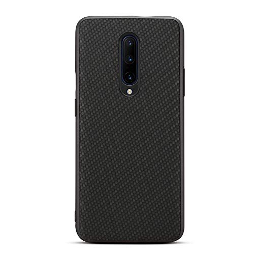 GOGODOG Kompatibel mit OnePlus 7 Pro Hülle Cases Cover Vollständige Abdeckung Ultra dünn Matte Anti-Rutsch Kratzen Beständig Mode Kohlefaser Softshell (Kohlefaser-Muster) von GOGODOG