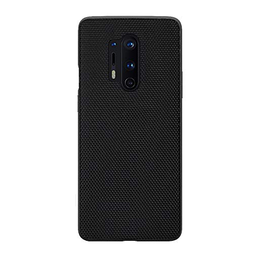 GOGODOG Kompatibel mit OnePlus 8 Pro Hülle Cases Cover Vollständige Abdeckung Ultra dünn Matte Anti-Rutsch Kratzen Beständig Mode Kohlefaser Softshell (Nylon) von GOGODOG
