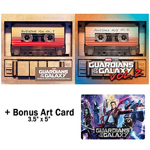 Guardians of the Galaxy Awesome Mix Vol. 1-2 - Complete Movies Soundtrack Audio CDs with Bonus Art Card von GOGOHEART