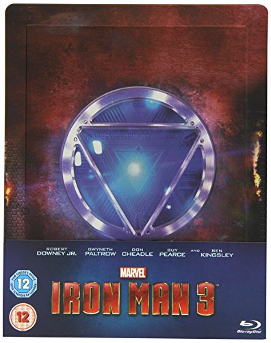 Iron Man 3 Steelbook Blu-ray, Zavvi Exclusive Steelbook (UK Import ohne dt. Ton), Regionfree, Uncut von GOGOHEART