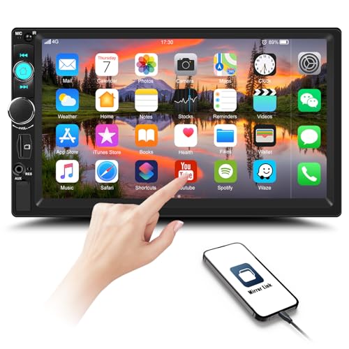 GOHHDL 2Din Bluetooth Autoradio mit 7 Zoll Auto Bildschirm, Doppel Din Touchscreen Autoradio mit Mirror Link Bluetooth FM Radio EQ USB SWC GOHHDL 2Din Bluetooth Autoradio mit 7 Zoll Auto Bildschirm, Doppel Din Touchscreen Autoradio mit Mirror Link Bluetooth FM Radio EQ USB SWC von GOHHDL