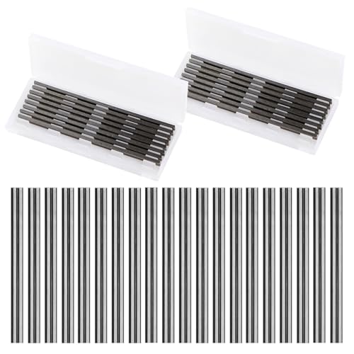 20 Stück Elektrohobel Klingen, 82 x 5,5 x 1,2 mm Wendemesser, Hobelmesser HSS Set, für Hobel, Handhobel, Holzbearbeitungsmaschinen von GOIEHIR