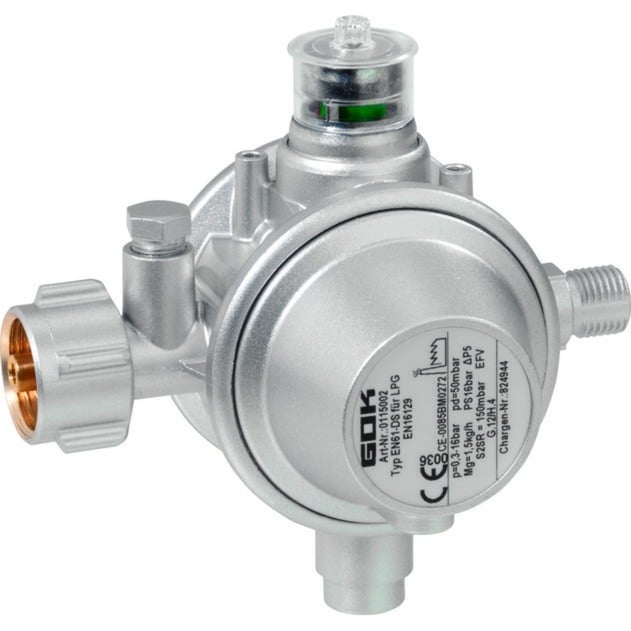 Gasdruckregler EN61-DS 1,5kg/h SBS, Regulierventil von GOK