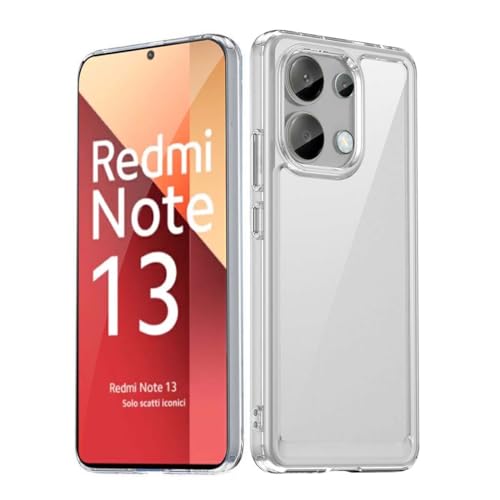 GOKEN Hülle für Xiaomi Redmi Note 13 4G, Transparente Handyhülle mit weichem TPU-Silikonrand und hartem Rücken, Stoßfestes Case, Silikon Schutzhülle Cover - Transparent von GOKEN