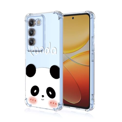 GOKEN Schutzhülle Handyhülle Hülle für Vivo V40 SE, Transparente Weiche TPU-Silikonhülle mit Farbenfrohem Druckdesign, Stoßfest -A002 von GOKEN