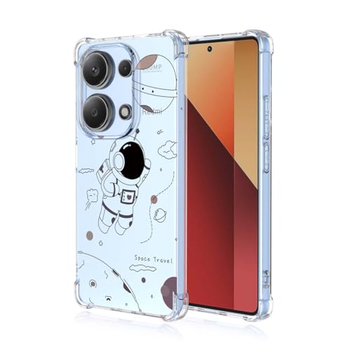 GOKEN Schutzhülle Handyhülle Hülle für Xiaomi Poco M6 Pro 4G, Transparente Weiche TPU-Silikonhülle mit Farbenfrohem Druckdesign, Stoßfest -A019 von GOKEN