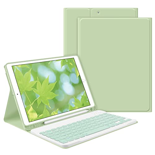 TastaturHülle für iPad 25,9 cm (10,2 Zoll) 9. Generation 2021GOKOCO iPad 8. Generation 2020 drahtlose magnetische abnehmbare Tastatur mit integriertem Stifthalter, iPad 7. Generation 2019 mit von GOKOCO