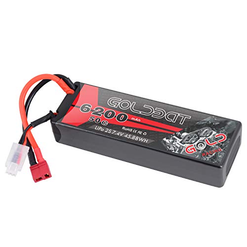 GOLDBAT 6200 2S 50C lipo Akku Batterie Hard Case mit Deans Stecker für RC Evader BX Auto RC Truggy RC Flugzeug UAV Drone FPV GOLDBAT 6200 2S 50C lipo Akku Batterie Hard Case mit Deans Stecker für RC Evader BX Auto RC Truggy RC Flugzeug UAV Drone FPV von GOLDBAT
