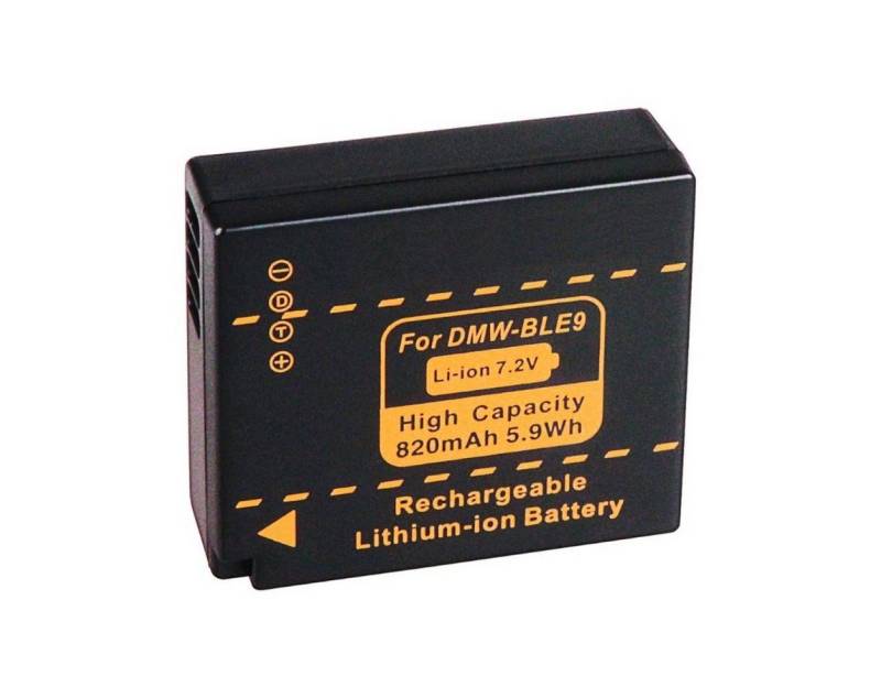 GOLDBATT Akku Panasonic DMC GF3T 3W 3CK 3CR GF3 GF3x S6 S6K B LE9 BLE9PP BL9E Kamera-Akku Ersatzakku 820 mAh (7,2 V, 1 St), 100% kompatibel mit den Original Akkus inklusive Überhitzungsschutz von GOLDBATT
