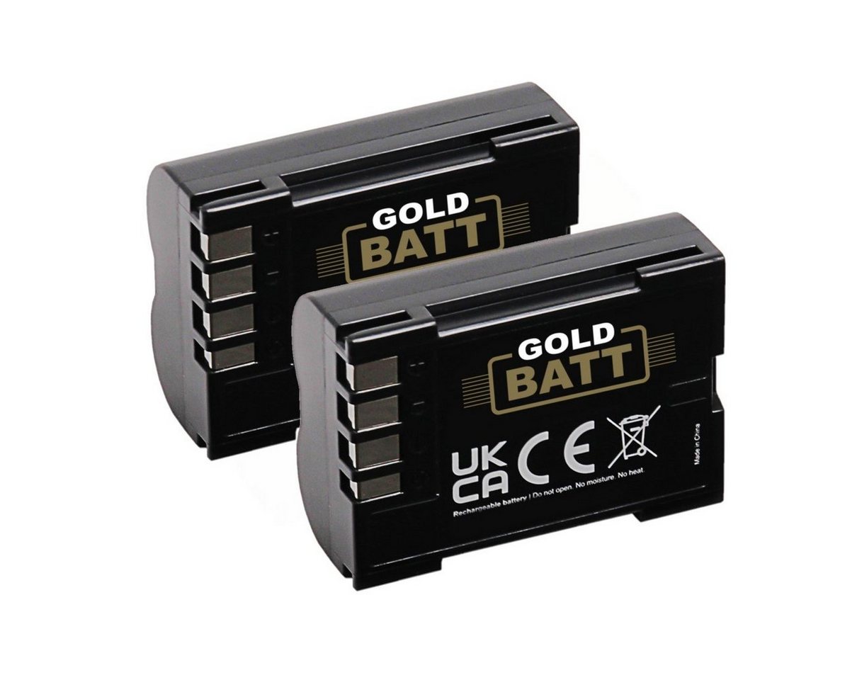 GOLDBATT 2x Akku für Olympus BLM1 BLM5 E1 E3 E5 E300 E330 E500 E510 E520 C-8080 C-7070 C-5060 Kamera-Akku Ersatzakku 2000 mAh (7,2 V, 2 St), 100% kompatibel I inklusive Überhitzungsschutz von GOLDBATT