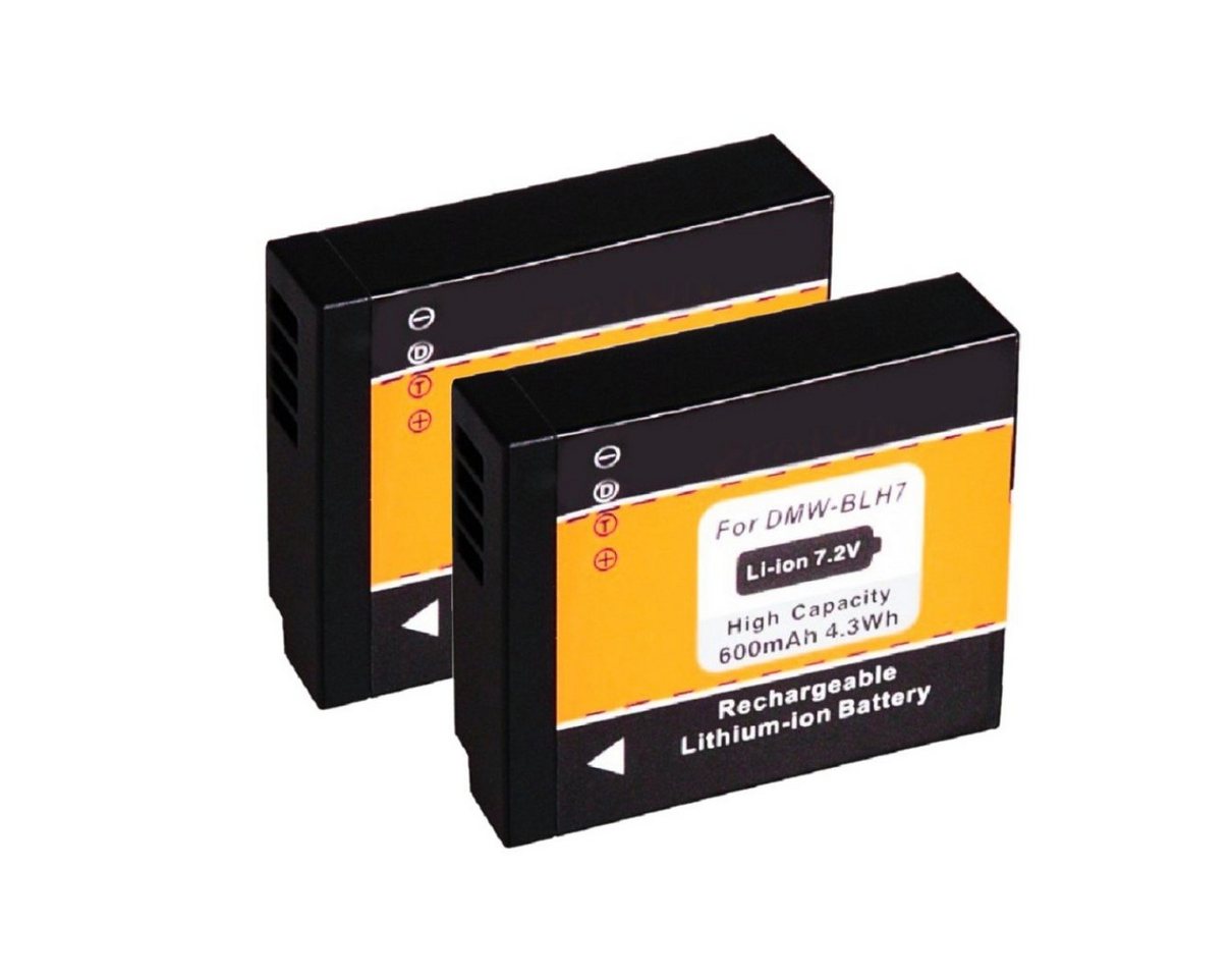 GOLDBATT 2x Akku für Panasonic DMC-GM1 DMW-BLH7E GM1 BLH7E Kamera-Akku Ersatzakku 6000 mAh (7,2 V, 2 St), 100% kompatibel mit den Original Akkus durch maßgefertigte Passform inklusive Überhitzungsschutz von GOLDBATT