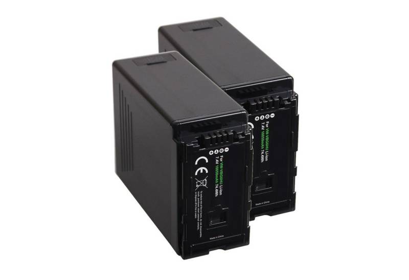 2x Akku für Panasonic VW-VBG6 HDC-HS700 NV-GS320 NV-GS330 PV-GS500 SDR-H18 SDR-H200 VDR-D220 Kamera-Akku Ersatzakku 10050 mAh (7,4 V, 2 St), 100% kompatibel mit den Original Akkus durch maßgefertigte Passform inklusive Überhitzungsschutz von GOLDBATT