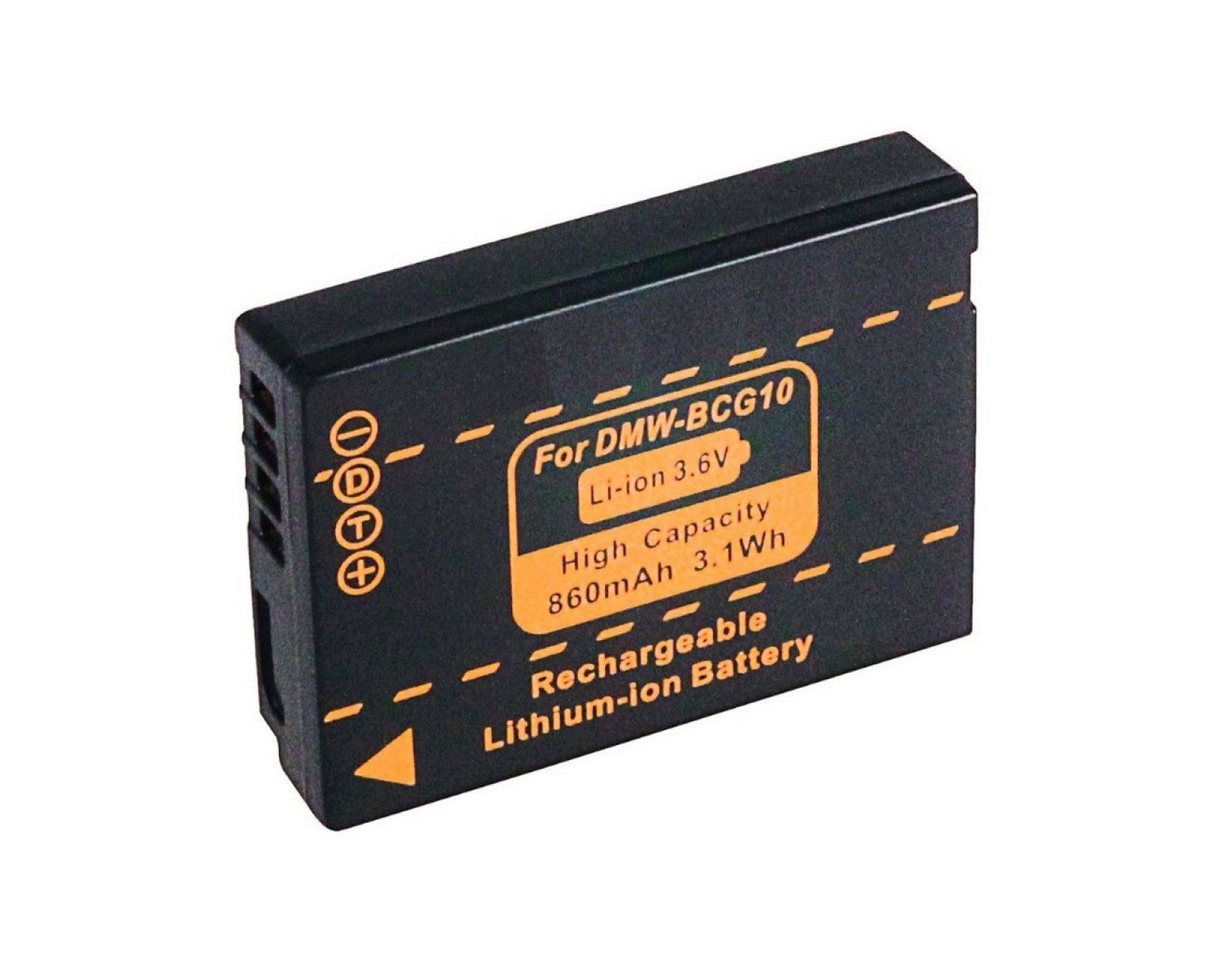 GOLDBATT Akku für Panasonic DMW-BCG10E DMW-BCG10 Lumix TZ18 TZ22 TZ25 TZ31 ZX1 ZX3 DMC-TZ6 Kamera-Akku Ersatzakku 860 mAh (3,6 V, 1 St), 100% kompatibel durch maßgefertigte Passform inklusive Überhitzungsschutz von GOLDBATT