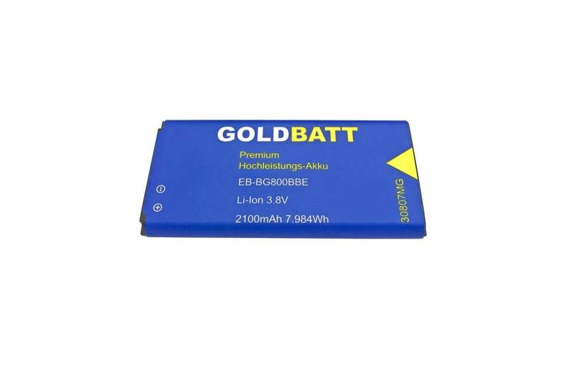 GOLDBATT Akku für Samsung Galaxy S5 mini G800 EB-BG800BBE Dx SM-G800F EB-BG8000 Akku Ersatzakku Akku 2100 mAh (3,8 V, 1 St), 100% kompatibel, optimale Passgenauigkeit von GOLDBATT