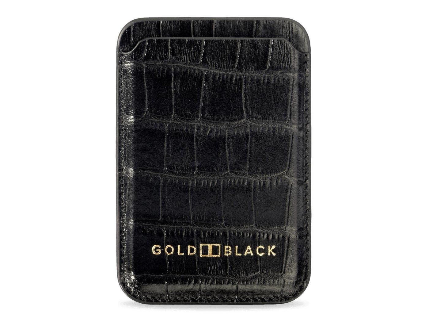 GOLDBLACK Handyhülle Lederetui für iPhone kompatibel mit MagSafe Wallet 5.4 Zoll, 6.1 Zoll, 6.06 Zoll, 6.7 Zoll von GOLDBLACK