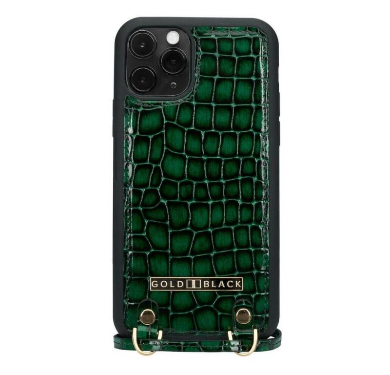Handyhülle iPHONE 11 PRO LEDERHÜLLE MIT NECKLACE MILANO GRÜN 14,86 cm (5,85 Zoll) von GOLDBLACK