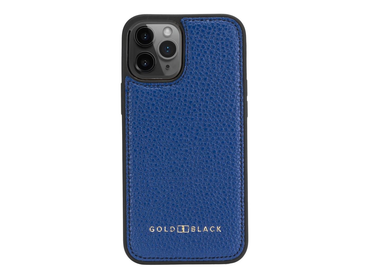 GOLDBLACK Handyhülle iPhone 12 / 12 Pro Lederhülle Nappa Blau 15,40 cm (6,06 Zoll) von GOLDBLACK